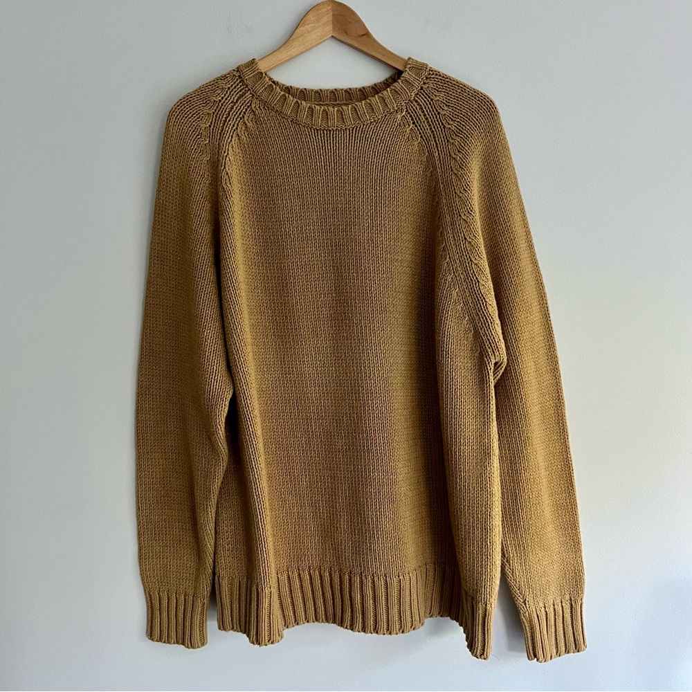 GAP Men's Crewneck Sweater in Warm Brown Extra Large